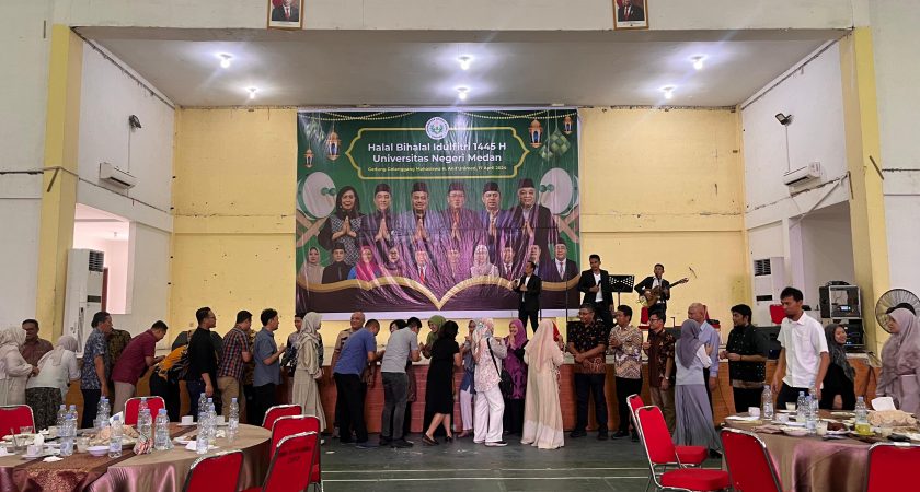 Halal Bihalal Idulfitri 1445 H Universitas Negeri Medan