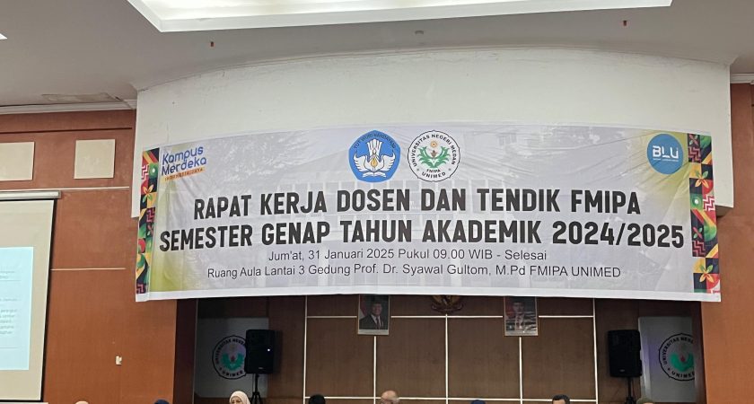 Rapat Kerja Dosen dan Tendik FMIPA Semester Genap Tahun Akademik 2024/2025