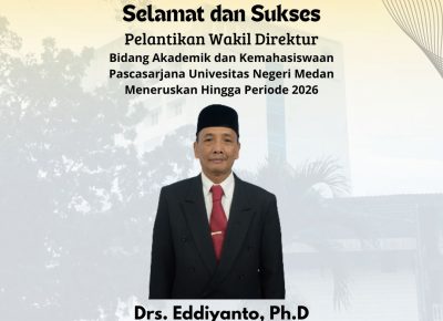 Pelantikan Wakil Direktur I Bidang Akademik dan Kemahasiswaan Pascasarjana Universitas Negeri Medan Meneruskan hingga Periode 2026